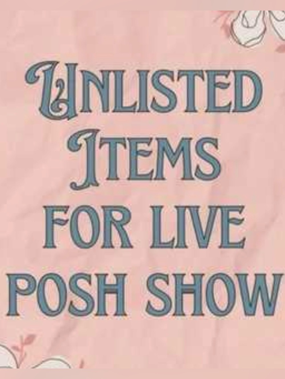 499. UNLISTED ITEM